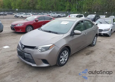2014 Toyota Corolla Le из США, поврежденный, VIN 2T1BURHE3EC074852